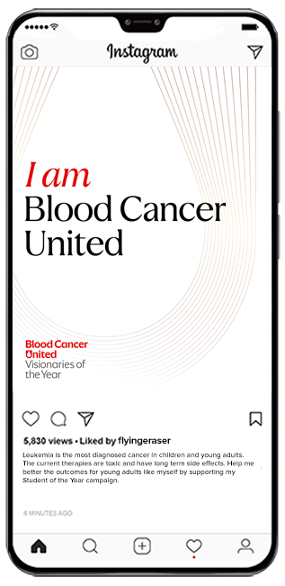 Visionaries of The Year Sample Social Post on Phone